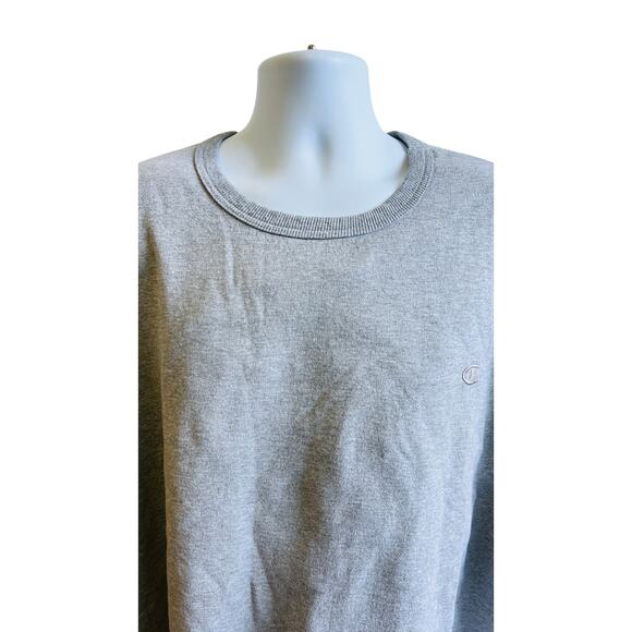 Champion Gray Crewneck Sweatshirt 4XL Basic Essential Retro Fit USA - Picture 2 of 4